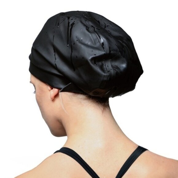 NEW Hairbrella SILVER Swim Cap Satin Lined - Picture 6 of 16